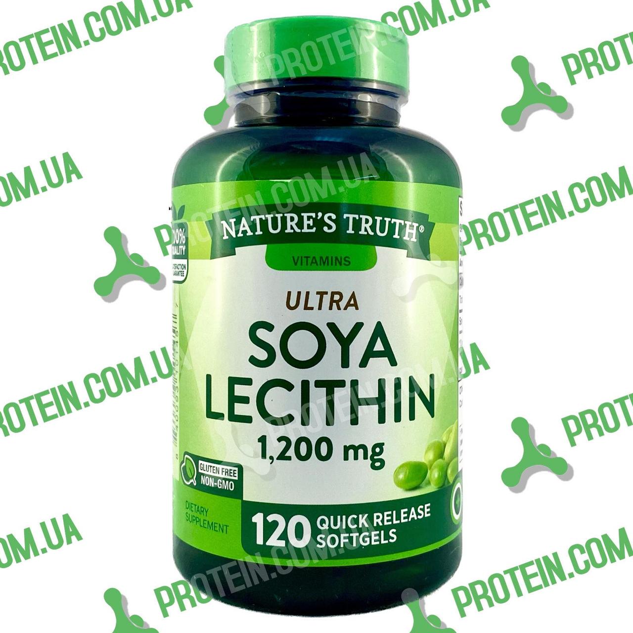 Соєвий Лецитин Nature`s Truth Ultra Soya Lecithin 1200 мг 120 капс