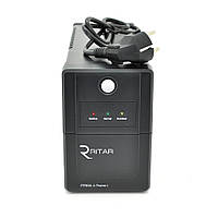 ИБП Ritar RTP850L-U (510W) Proxima-L, LED, AVR, 2st, USB, 2xSCHUKO socket, 1x12V9Ah, plastik Case ( 340 x 140