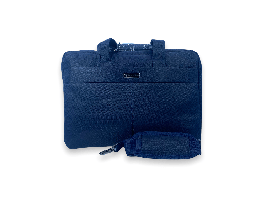 Чоловіча сумка для ноутбука 2020-А, 2 відділення, фронтальна кишеня, ремінь 135 см, розмір: 40*30*10 см синя