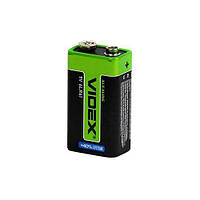 Батарейка крона VIDEX 6LR61 9В, батарея, алкалайн