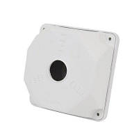 Універсальна монтажна коробка для встановлення відеокамер AB-Q130 біла, IP66, 130х130х50мм p