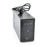 ИБП Ritar E-RTM650 (390W) ELF-L, LED, AVR, 2st, 2xSCHUKO socket, 1x12V7Ah, metal Case Q4 (310*85*140) p