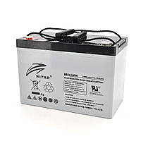 Акумуляторна батарея AGM RITAR HR12340W, Gray Case, 12V 90.0Ah ( 307 х 169 х 210 (215 ) 29.00kg Q1/48 p