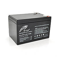 Аккумуляторная батарея Ritar LiFePO4 12,8V 12Ah 153,6Wh ( 150 x 98 x 95 (100) ), 1,495kg Q6 p