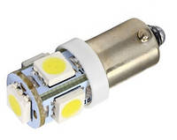 2x LED BA9S T4W лампа в автомобиль, 4+1 SMD l