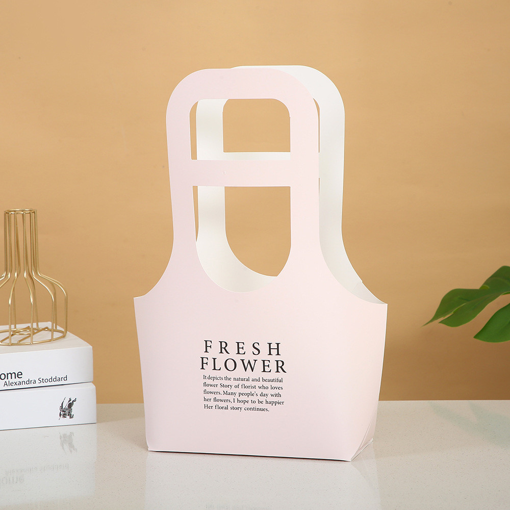 Сумка для квітів пудра Fresh Flower 17х8х33 см
