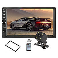 Автомагнітола 7" сенсорним екраном Lesko 7018B 2 DIN 7018B c камерою заднього виду і пультом ДУ TRV