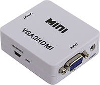 Конвертер VGA на HDMI VGA2HDMI 5027, со звуком l