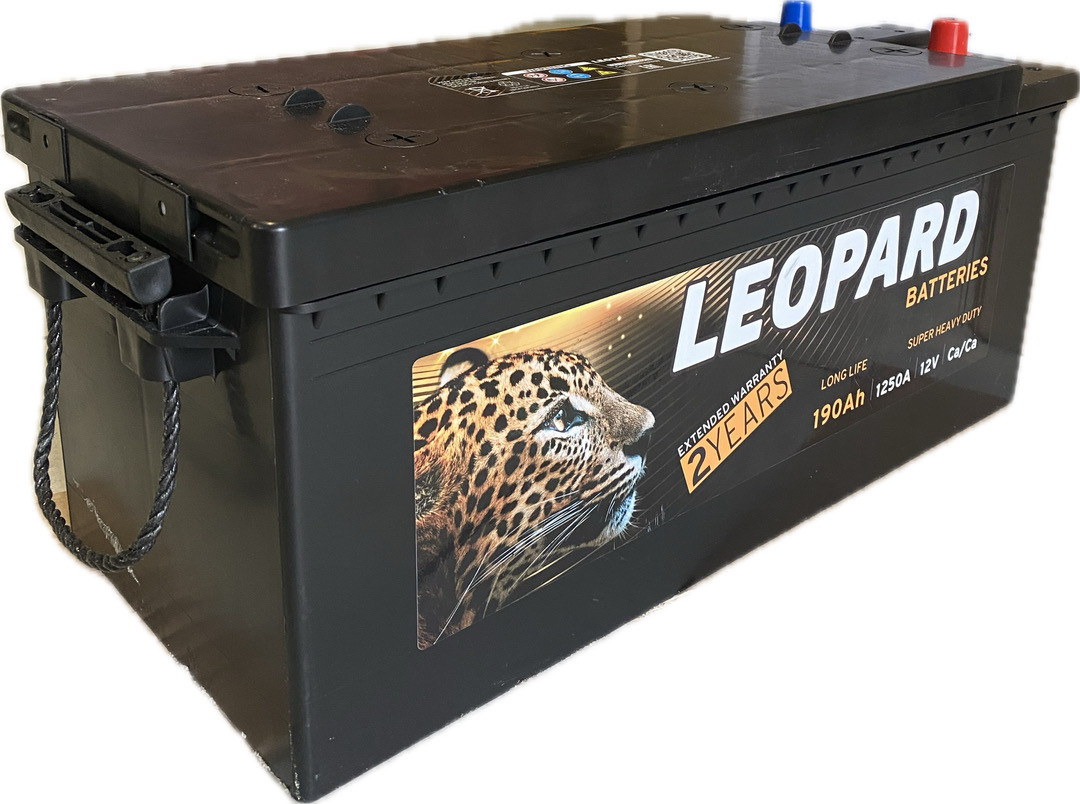 Акумулятор вантажний LEOPARD 190 Ah (M3) (1250A) (Poland)