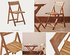 Складаний стілець з елегантним італійським дизайном для кафе та дому. Комфорт.