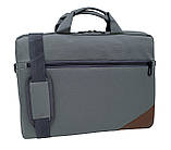 Сумка для ноутбука 15.6 дюймів 9013-G, сіра #, фото 2
