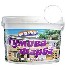 Гумова фарба Akrilika білий 1.2 кг