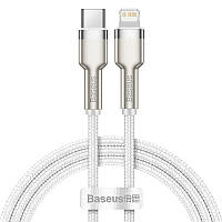 Кабель BASEUS Type-C to Lightning Cafule Series Metal Data Cable |1M, 20W, PD| (CATLJK-A02) white