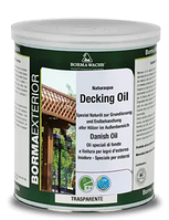 Датское масло с водоразбавляемыми добавками Borma Wachs NATURAQUA DECKING OIL, 1 л