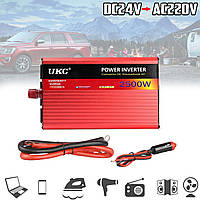 Преобразователь тока автомобильный UKC 24V-220V AC/DC AR2500M 24V инвертор с USB и плавным пуском 2500W VGN