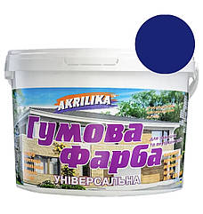 Гумова фарба Akrilika синій 3.2 кг