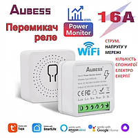 Wi-Fi реле Aubess з Ватмером Tuya Mini 16A