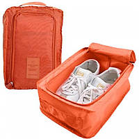Сумка-органайзер для обуви дорожный оранжевый l