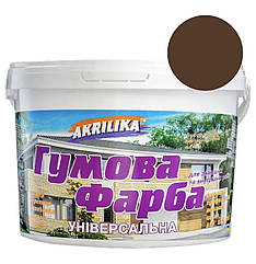 Гумова фарба Akrilika коричневий 1.2 кг