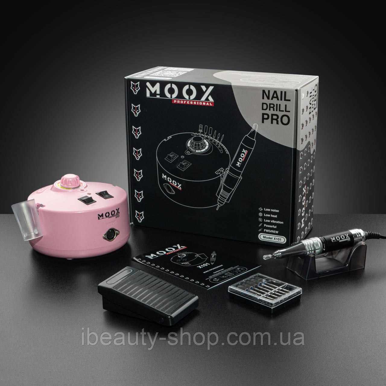 Фрезер для манікюру та педикюру Moox X101 (70 Вт,50000 об\хв)