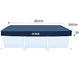 Тент чохол для каркасного прямокутного басейну 450-220 см Intex 28039, фото 3