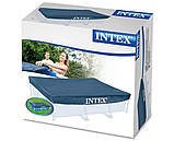Тент чохол для каркасного прямокутного басейну 450-220 см Intex 28039, фото 4
