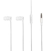 Наушники проводные вакуумные KONI strong with mic KS-341 3.5 mm 1.2 м микрофон White