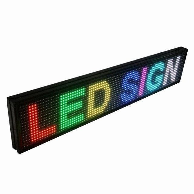 Бегущая строка 100х23 см A-Plus RGB Светодиодное рекламное табло LED VGN - фото 5 - id-p2102012693