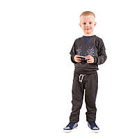 Реглан довгим рукавом для хлопчика ТМ Модний карапуз - коричневий, 104 см (4 роки)