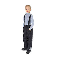 Напікомбінезон дитячий Trendy Tot 03-00668 для хлопчиків зимовий зі шлейками від 5 до 9 років - чорний, 116 см