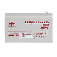 Акумулятор гелевий LPM-GL 12V - 9 Ah p