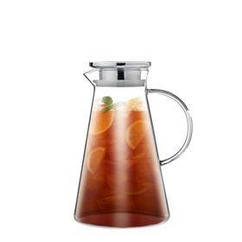 Глечик із кришкою Ardesto, 1800 мл, боросилікатне скло, неіржавка сталь, прозорий (AR2618PG)