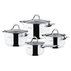 Набір посуду Ardesto Gemini Gourmet Andria, 8 предметів, неіржавка сталь (AR1908PS)