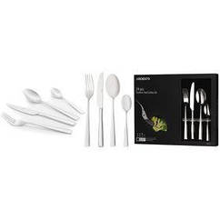 Набір столових приборів Ardesto Black Mars Tia, 24 прилади, неіржавка сталь (AR0724TS)