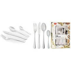 Набір столових приборів Ardesto Gemini Luster, 24 прилади, неіржавка сталь (AR1924LS)