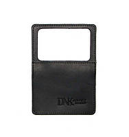 Мини обложка для документов ID паспорта DNK Leather DNK mini okno H col.J Черный SB, код: 1649948