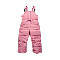Напікомбінезон дитячий Trendy Tot 03-00830 для дівчат зимовий зі шлейками від 1,5 до 4 років - рожевий, 104 см