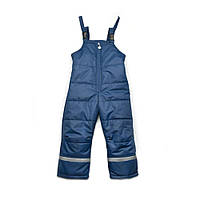 Напікомбінезон дитячий Trendy Tot 03-00890 для хлопчиків зимовий зі шлейками від 1,5 до 8 років - денім, 104