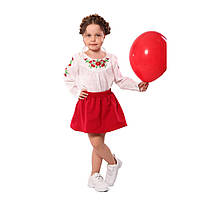 Спідниця для дівчат ТМ Модний карапуз - червоний, 110 см (5 років)