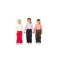 Штани дитячі верхні Trendy Tot 03-01285 демісезонні з флісовою підкладкою від 5 до 9 років - графіт, 110 см (5