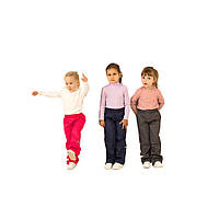 Штани дитячі верхні Trendy Tot 03-01301 демісезонні з флісовою підкладкою на 4 роки - графіт, 104 см (4 роки)
