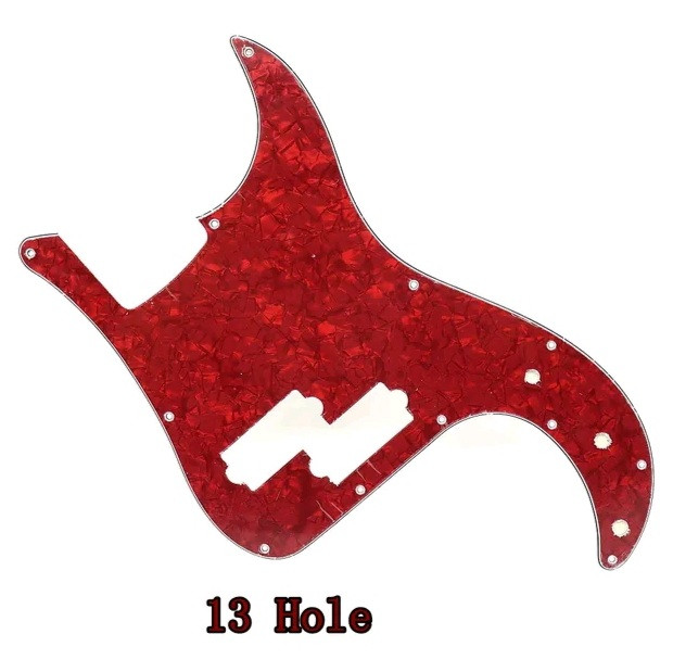 Пікгард для бас-гітари Fender Precision Bass China бордовий, фото 1