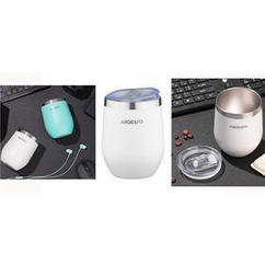 Термокухоль Ardesto Compact Mug, 350 мл, неіржавка сталь, білий (AR2635MMW)