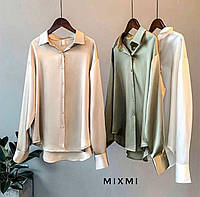Блузка женская шелковая 42-46; 48-50 (4цв) "MIXMI" недорого от прямого поставщика