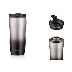 Термокухоль Ardesto Metallic, 450 мл, неіржавка сталь, чорна (AR2645BM)