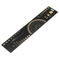 Линейка шаблон для электронщика радиолюбителя 20см PCB Ruler OEM