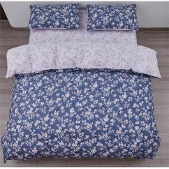 КПБ 2,0сп Ardesto Gloria, квіти синій (ART2022FB)