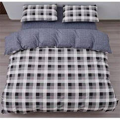 КПБ 2,0сп Ardesto Gloria, квадрати сірий (ART2022SR)