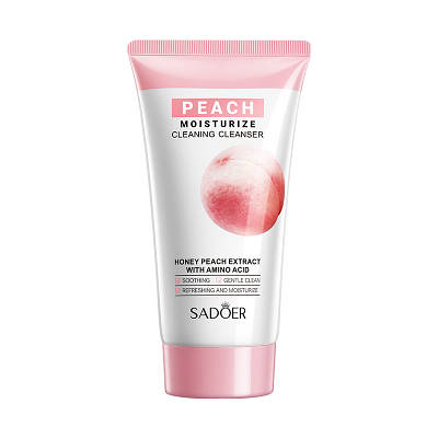 Пінка для обличчя Sadoer Honey Peach Extract з екстрактом персика та меду 150 g