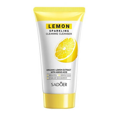 Пінка для обличчя Sadoer Organic Lemon з екстрактом лимона 150 g